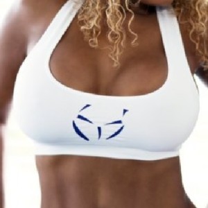 Multi Strap Sports Bra with Front Mesh